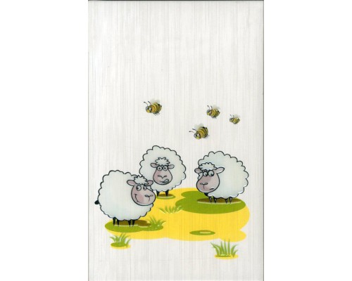 347001 Fiori / Декоративная настенная плитка Ясли (овечки) / 25х40 см